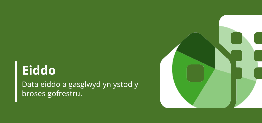 Eiddo - Data eiddo a gasglwyd yn ystod y broses gofrestru